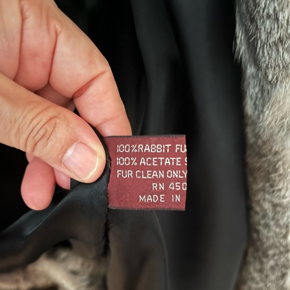 Vintage 100% Rabbit Fur Jacket - Picture 4 of 5